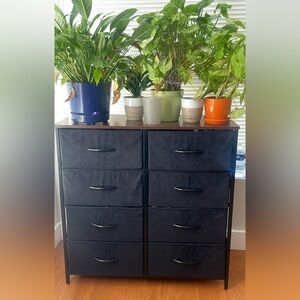 Black 8 drawer dresser for sale